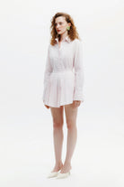 Naia-Dion Gömlek / Toz Pembe Çizgili-Gömlek-1-Milagron.com