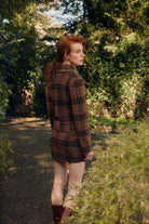 Naia-Dream Maker Etek / Kahverengi̇ Ekoseli̇-Etek-5-Milagron.com