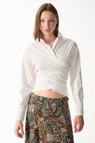 Naia-Gina Gömlek / Beyaz-Gömlek-1-Milagron.com