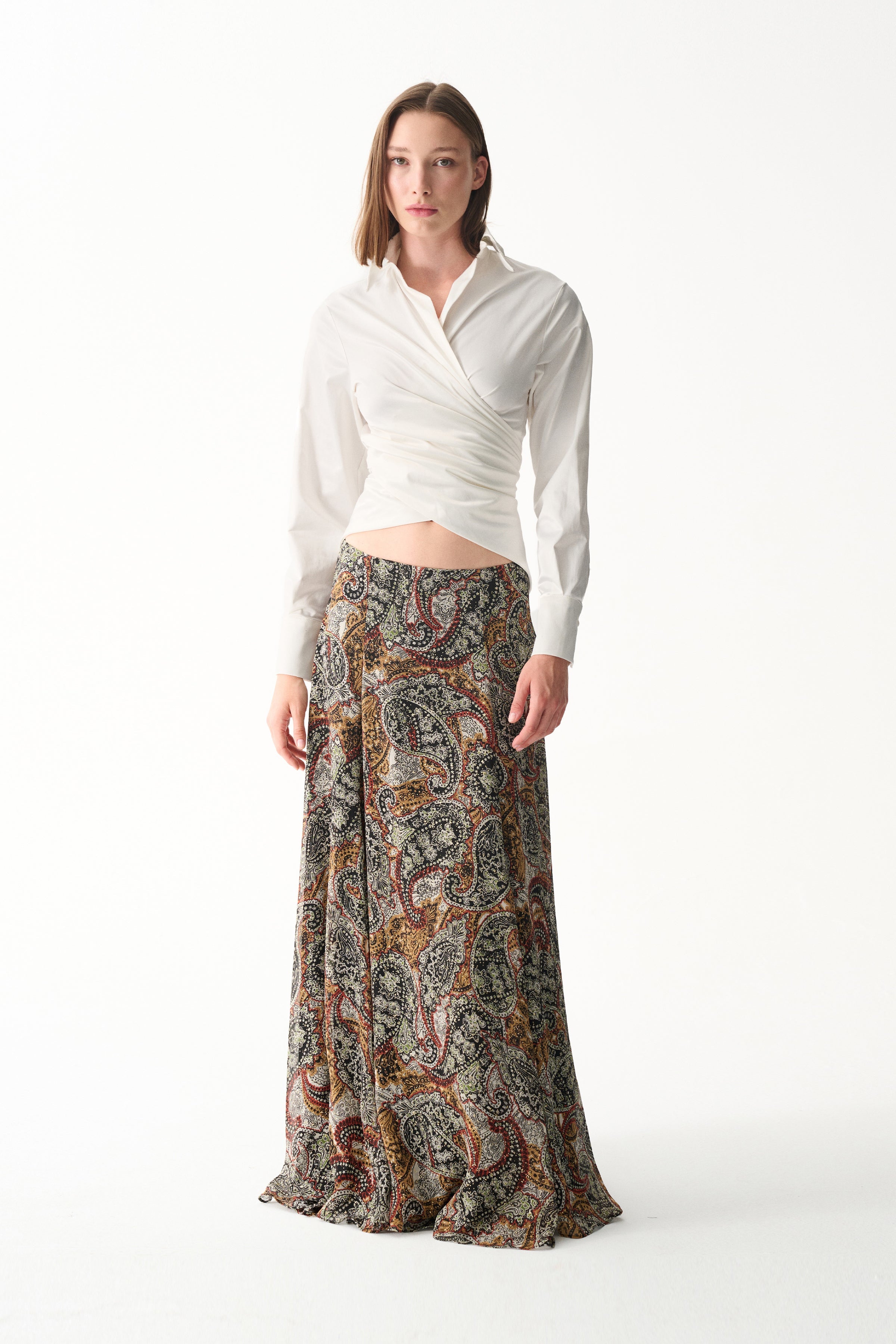 Naia-Gina Gömlek / Beyaz-Gömlek-3-Milagron.com