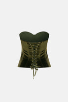 Naia-Grace Top / Yeşi̇l Kadi̇fe-Bluz-2-Milagron.com