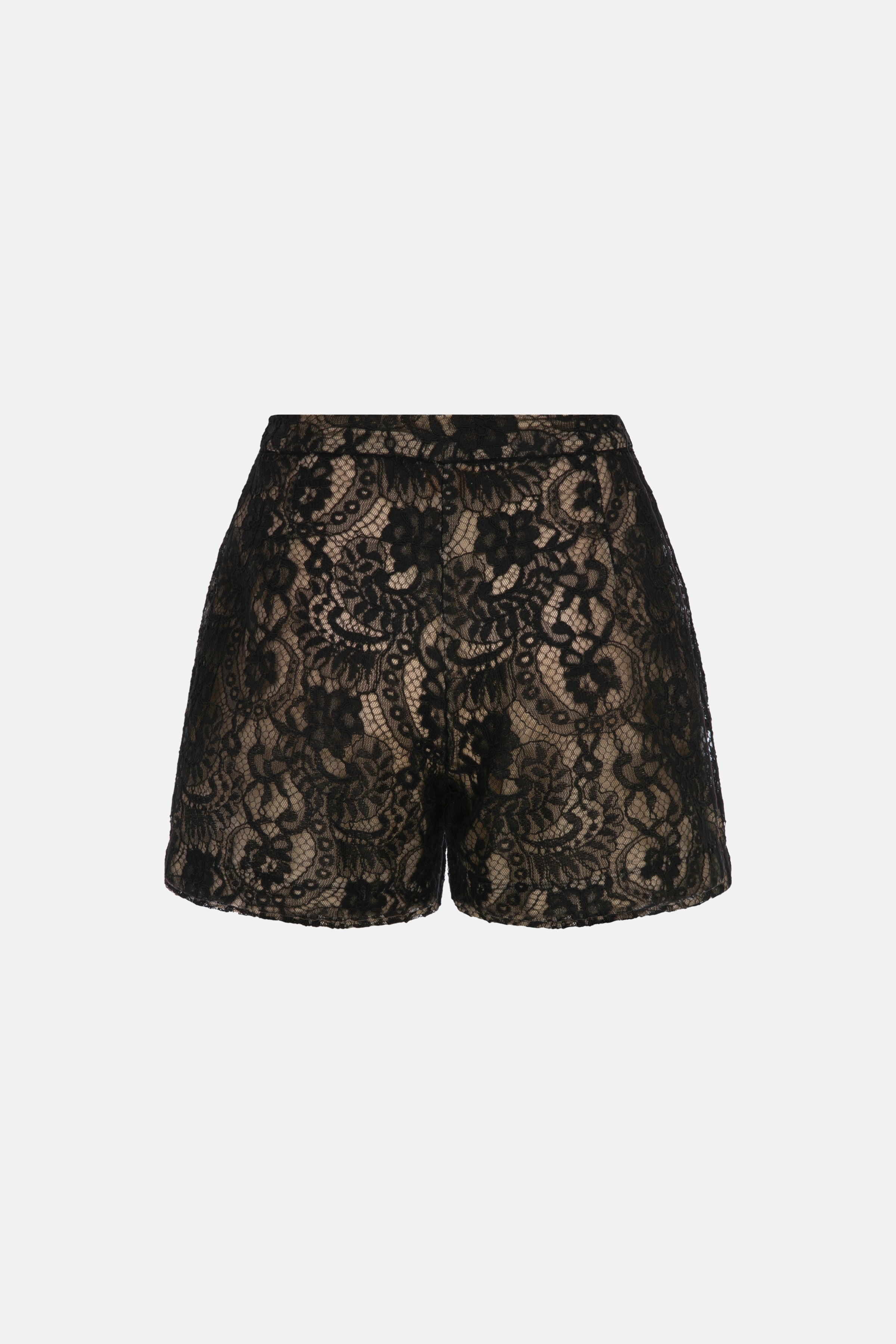 Naia-Grace şort / Si̇yah Dantel-Şort-7-Milagron.com