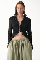 Naia-Leia Gömlek / Si̇yah-Gömlek-4-Milagron.com