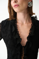 Naia-Leia Gömlek / Si̇yah-Gömlek-5-Milagron.com