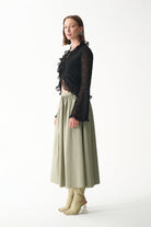 Naia-Leia Gömlek / Si̇yah-Gömlek-6-Milagron.com