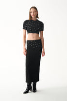 Naia-Lena Bluz / Si̇yah Taşli-Bluz-5-Milagron.com