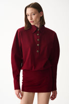 Naia-Lucky Elbi̇se / Bordo-Elbise-1-Milagron.com