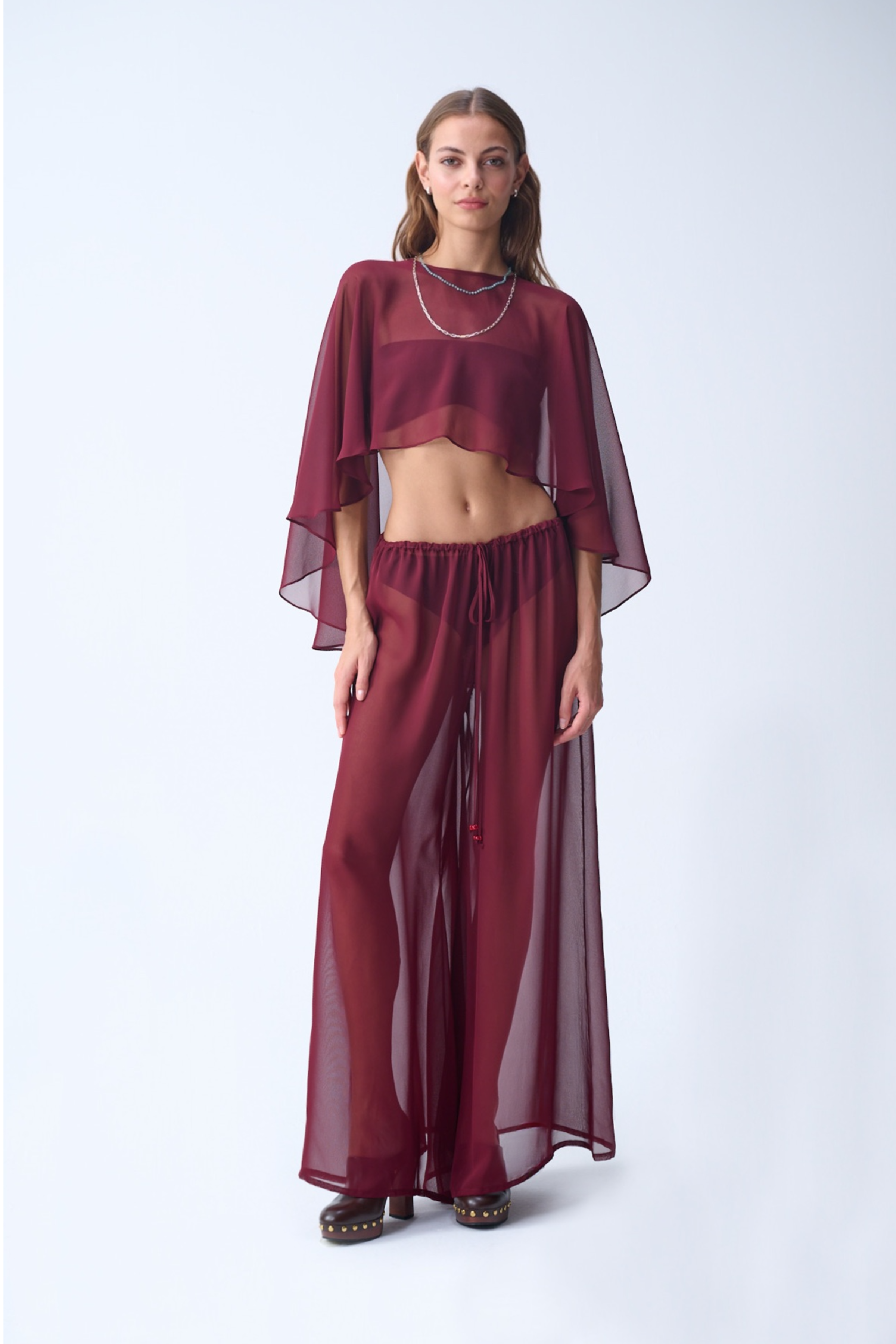 Summer Pantolon / Bordo