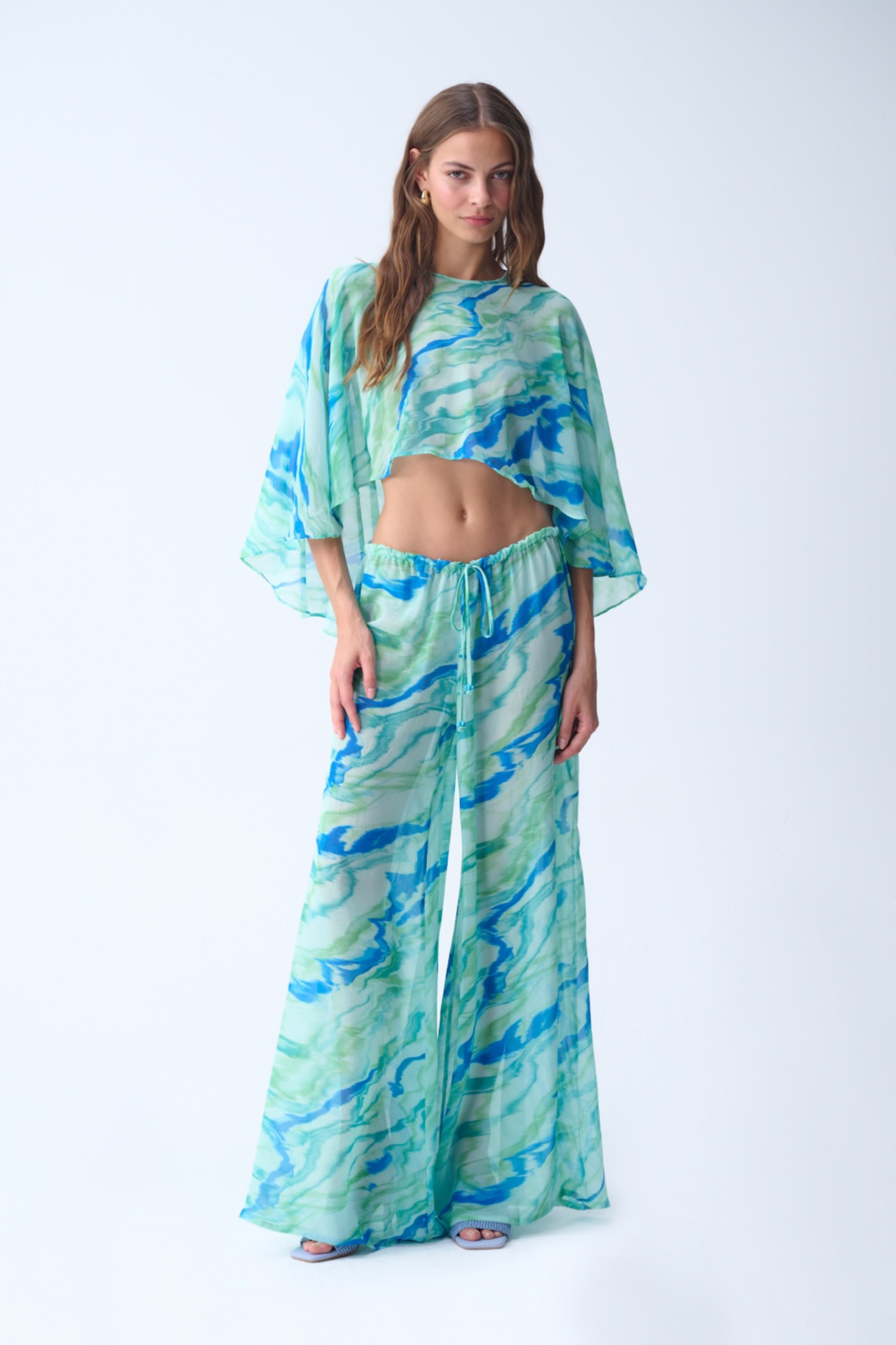 Summer Pantolon / MiNt Desenli