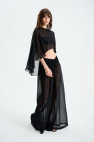 Naia-Summer Pantolon / Si̇yah-Pantolon-2-Milagron.com