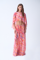 Summer Pantolon / Turuncu Desenli