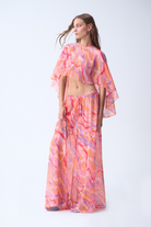 Summer Pantolon / Turuncu Desenli