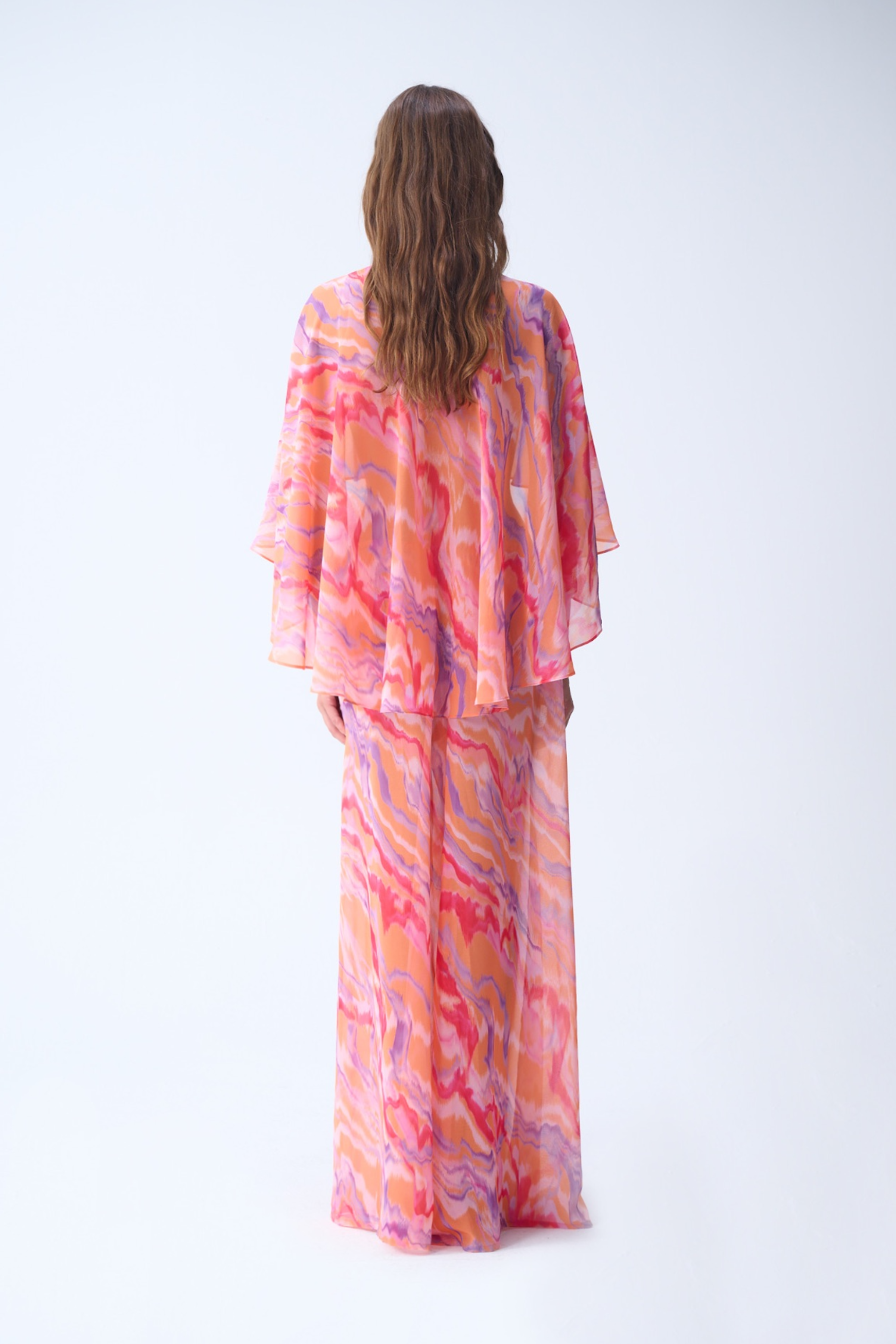 Summer Pantolon / Turuncu Desenli