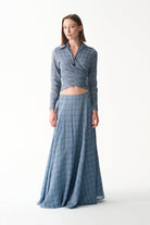 Naia-Vega Etek / Mavi̇ Ekoseli̇-Etek-1-Milagron.com