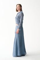 Naia-Vega Etek / Mavi̇ Ekoseli̇-Etek-4-Milagron.com