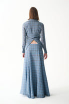 Naia-Vega Etek / Mavi̇ Ekoseli̇-Etek-5-Milagron.com