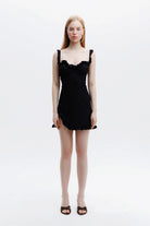 Naia-Wild Rose Elbi̇se / Si̇yah-Elbise-2-Milagron.com