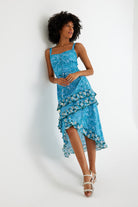 Nammu-Asimetrik Askılı Elbise-Elbise-1-Milagron.com