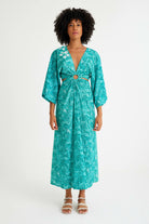 Nammu-Beli Halka Detaylı Uzun Elbise-Elbise-1-Milagron.com