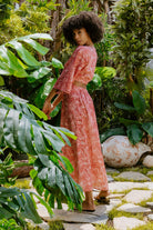 Nammu-Beli Halka Detaylı Uzun Elbise-Elbise-2-Milagron.com