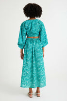 Nammu-Beli Halka Detaylı Uzun Elbise-Elbise-3-Milagron.com