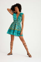 Nammu-Sırt Dekolteli Mini Elbise-Elbise-1-Milagron.com