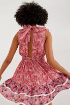 Nammu-Sırt Dekolteli Mini Elbise-Elbise-2-Milagron.com