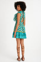 Nammu-Sırt Dekolteli Mini Elbise-Elbise-3-Milagron.com