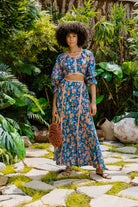 Nammu-Uzun, Beli Açık Anvelop Elbise-Elbise-1-Milagron.com