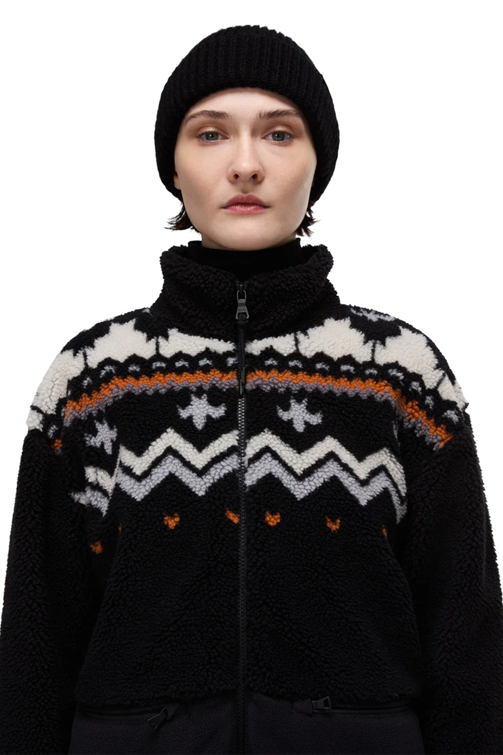 Napapijri-Ansei Fz W Siyah Kadın Peluş Mont-Mont-5-Milagron.com