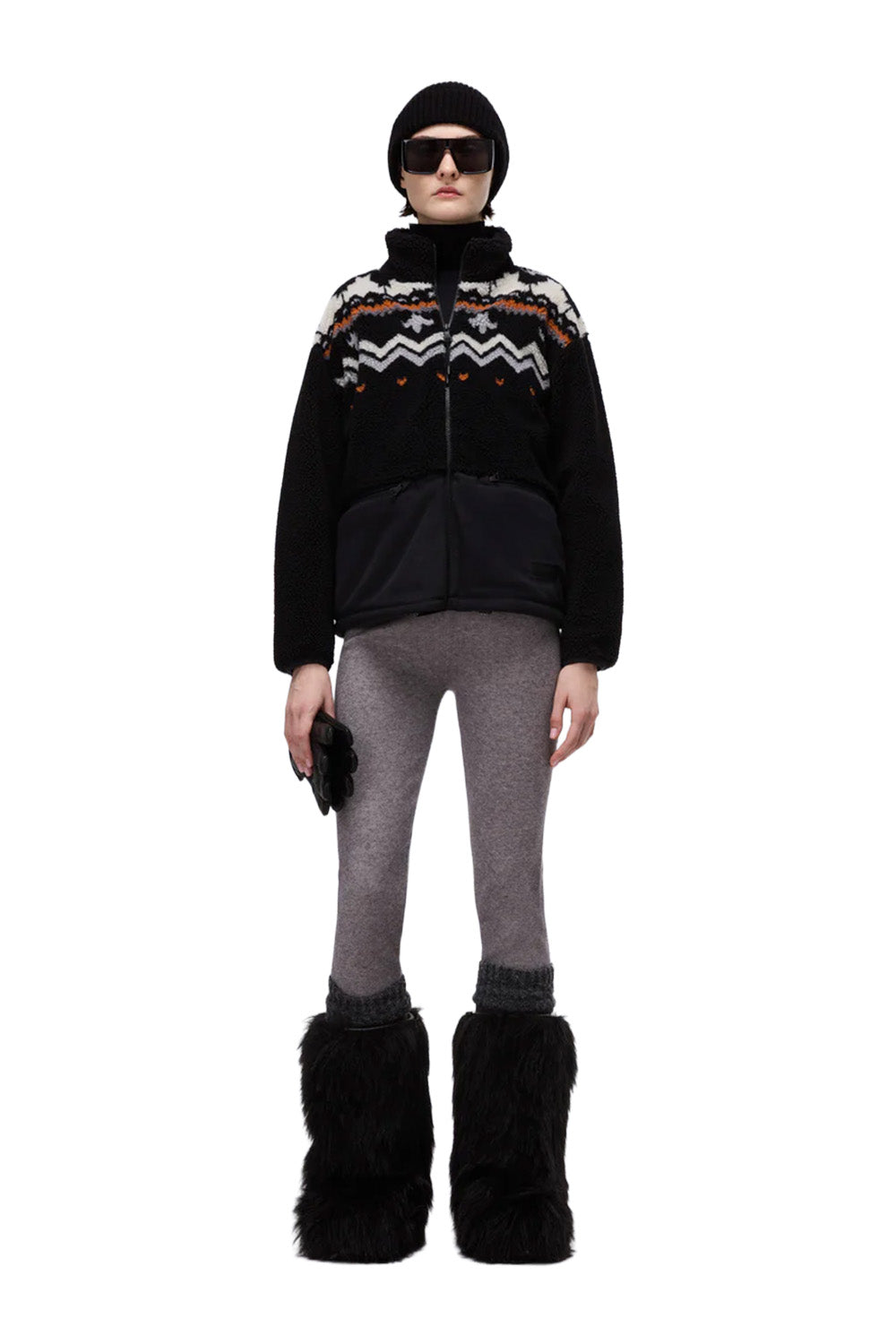 Napapijri-Ansei Fz W Siyah Kadın Peluş Mont-Mont-6-Milagron.com