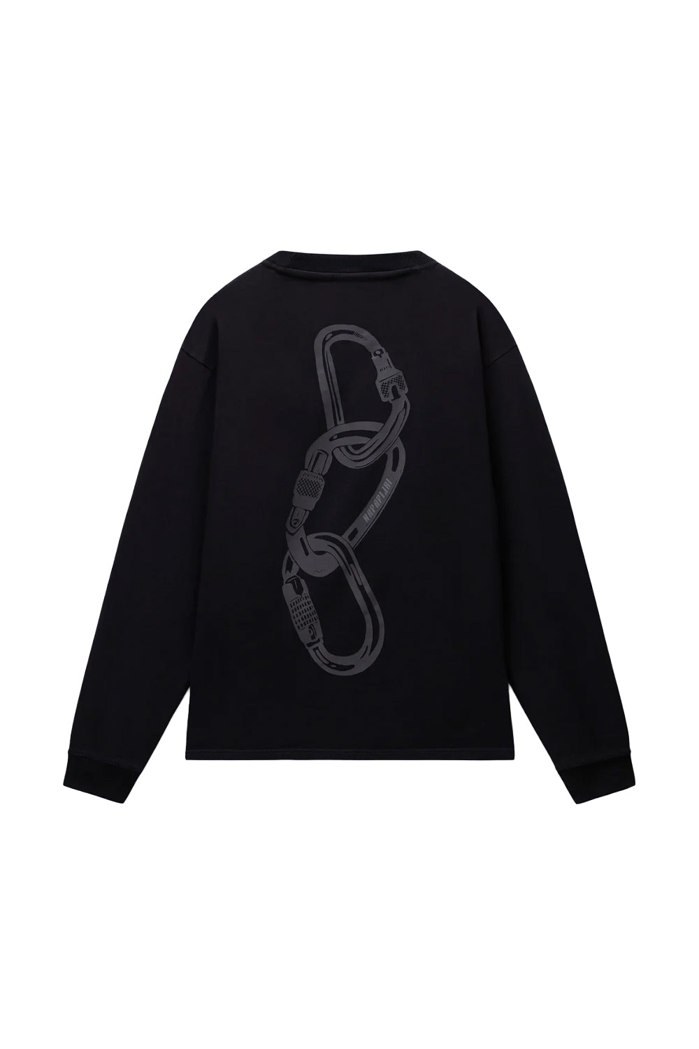 Napapijri-Coldirai Black Heron Uzun Kollu Siyah T-Shirt-T-Shirts-1-Milagron.com