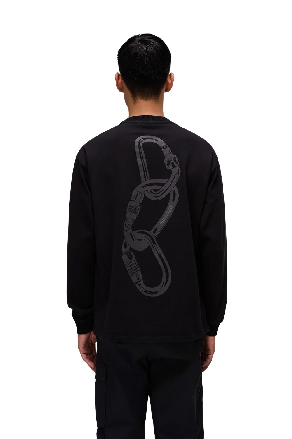 Napapijri-Coldirai Black Heron Uzun Kollu Siyah T-Shirt-T-Shirts-5-Milagron.com