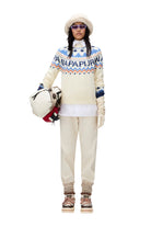 Napapijri-D-Fiames Beyaz Kadın Kazak-Kazak & Triko-3-Milagron.com