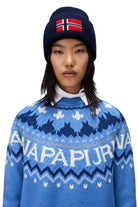 Napapijri-D-Fiames Mavi Kadın Kazak-Kazak & Triko-3-Milagron.com