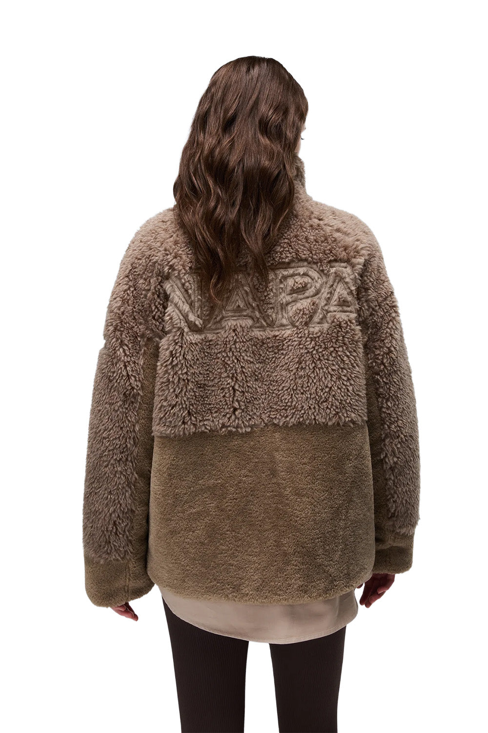 Napapijri-Falkner Fallen Rock Açık Kahverengi Kürklü Kadın Mont-Mont-7-Milagron.com