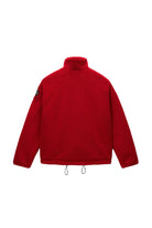 Napapijri-Fiemme Loose Fit Fze Kırmızı Norveç Bayraklı Peluş Mont-Mont-2-Milagron.com