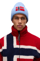 Napapijri-Fiemme Loose Fit Fze Kırmızı Norveç Bayraklı Peluş Mont-Mont-8-Milagron.com