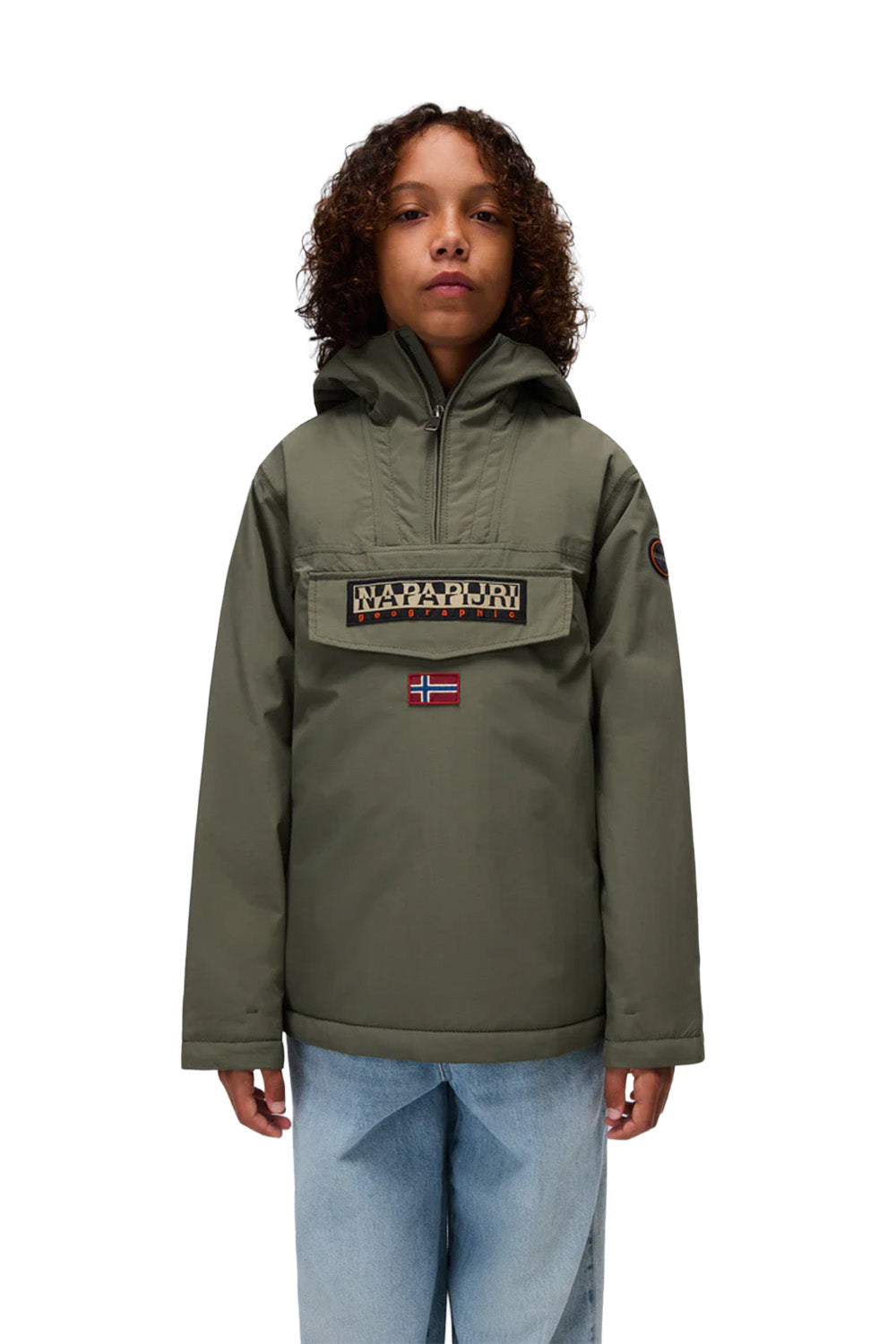 Napapijri-Kids Rainforest Yeşil Çocuk Mont-Mont-4-Milagron.com