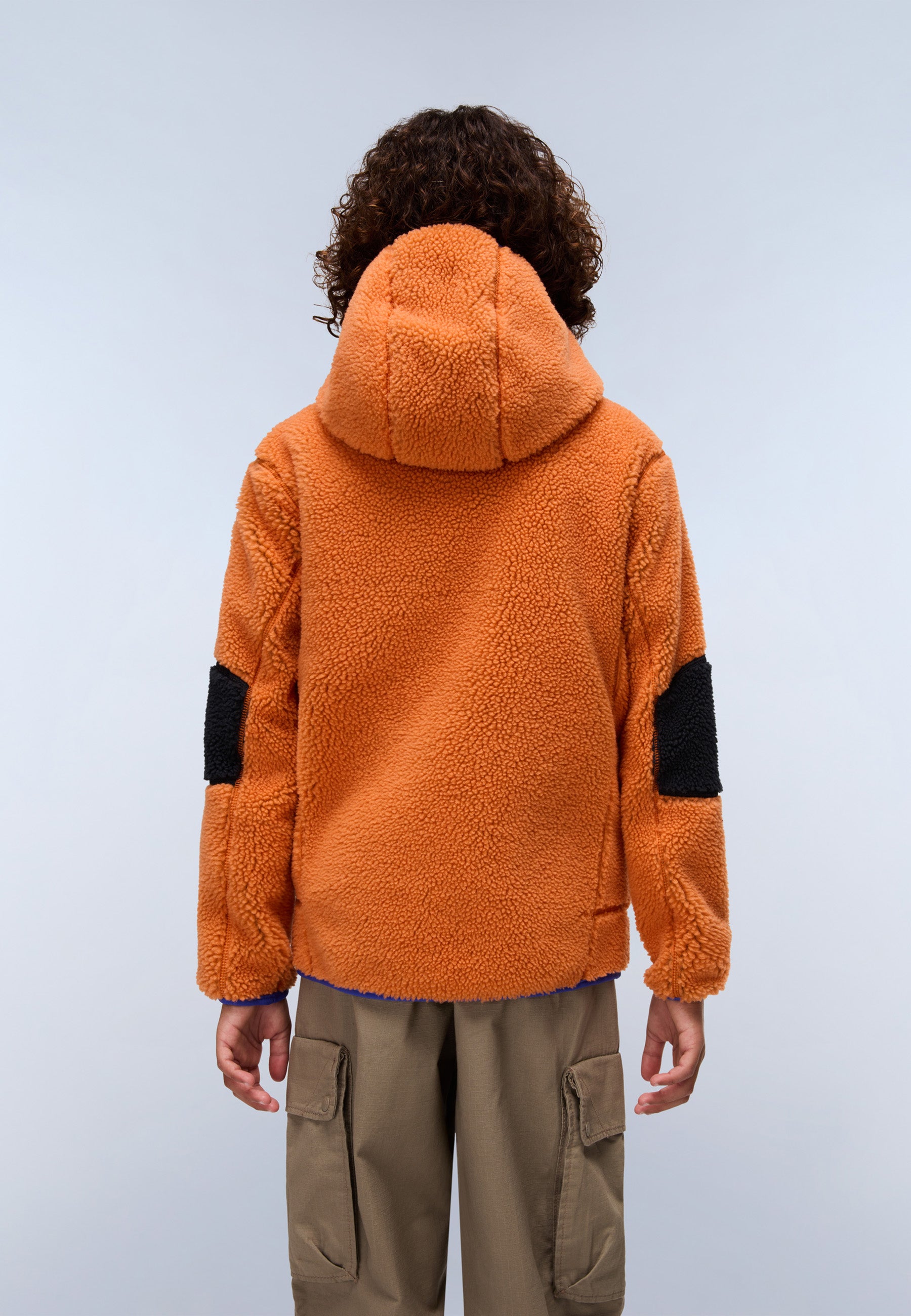 Napapijri-Kids Yupik Fzh3 Fermuarlı Kapüşonlu Peluş Çocuk Mont-Mont-5-Milagron.com