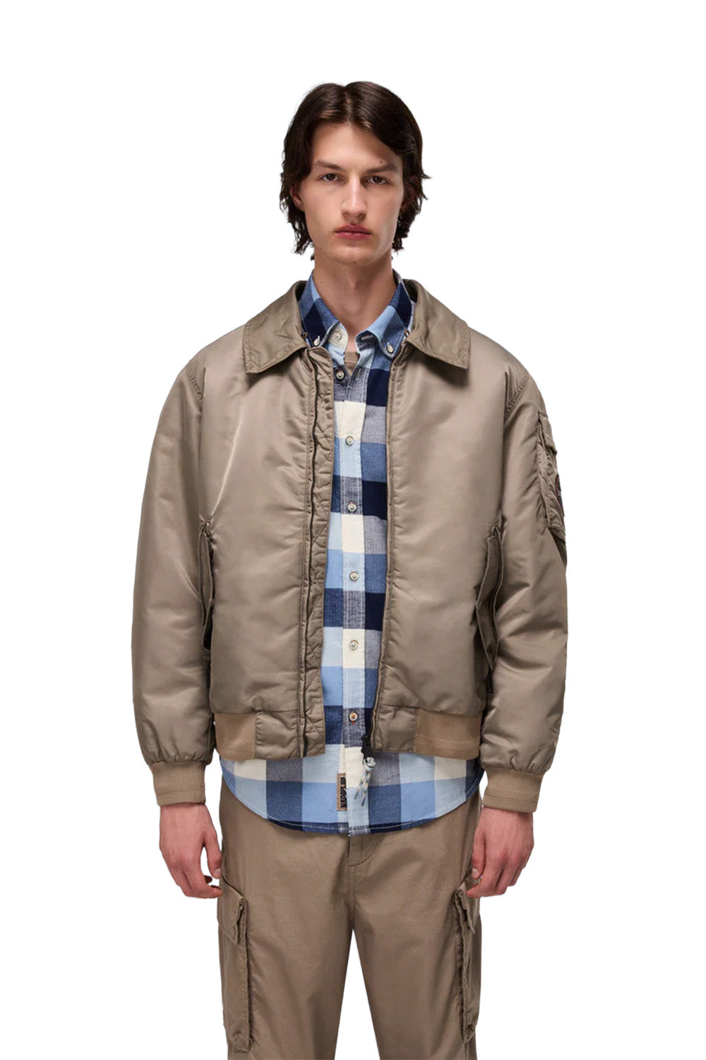 Napapijri-Nemes Fallen Rock Erkek Haki Bomber Mont-Mont-6-Milagron.com