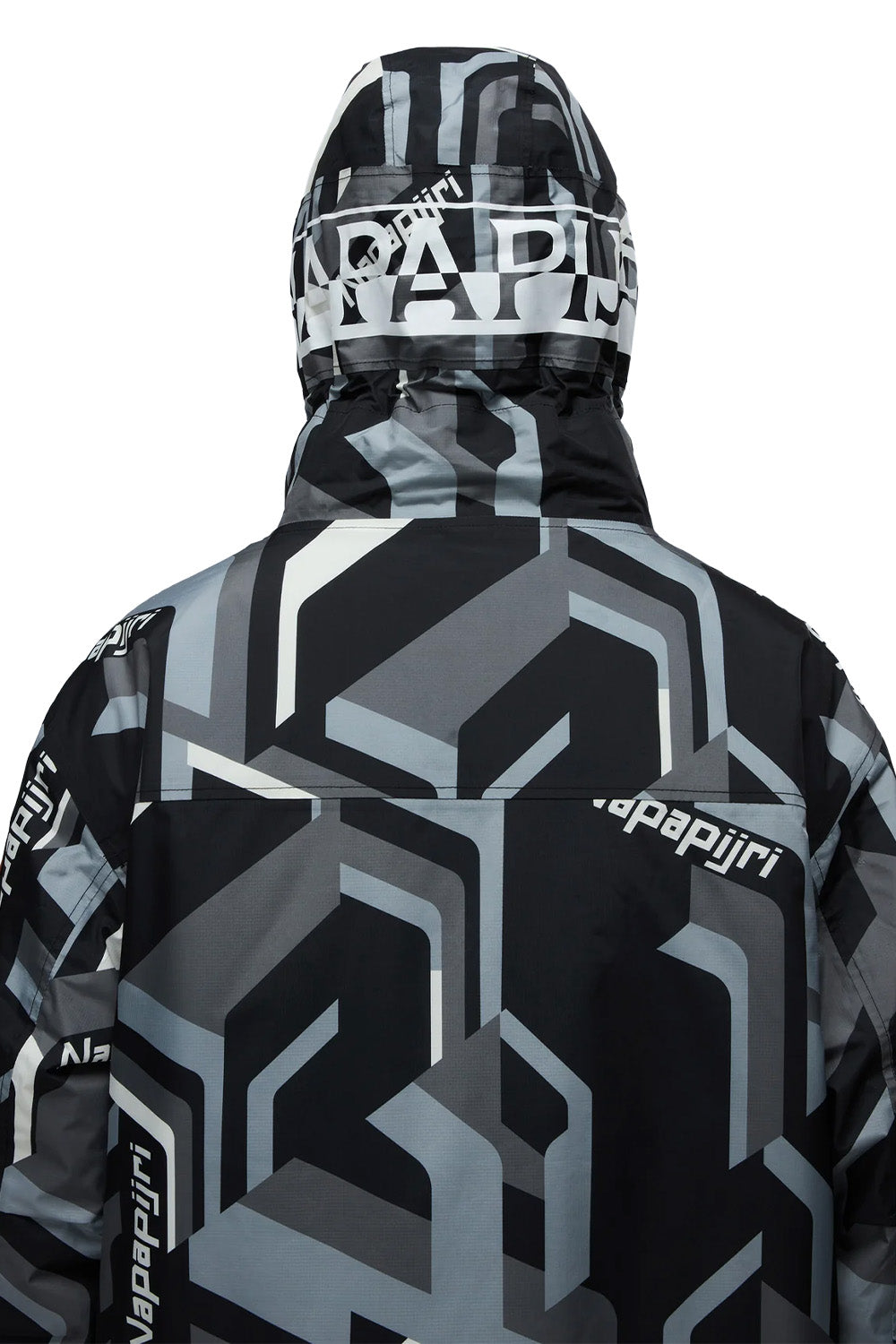 Napapijri-Rainforest Next Anorak Jacket Siyah/Gri Erkek Mont-Mont-8-Milagron.com