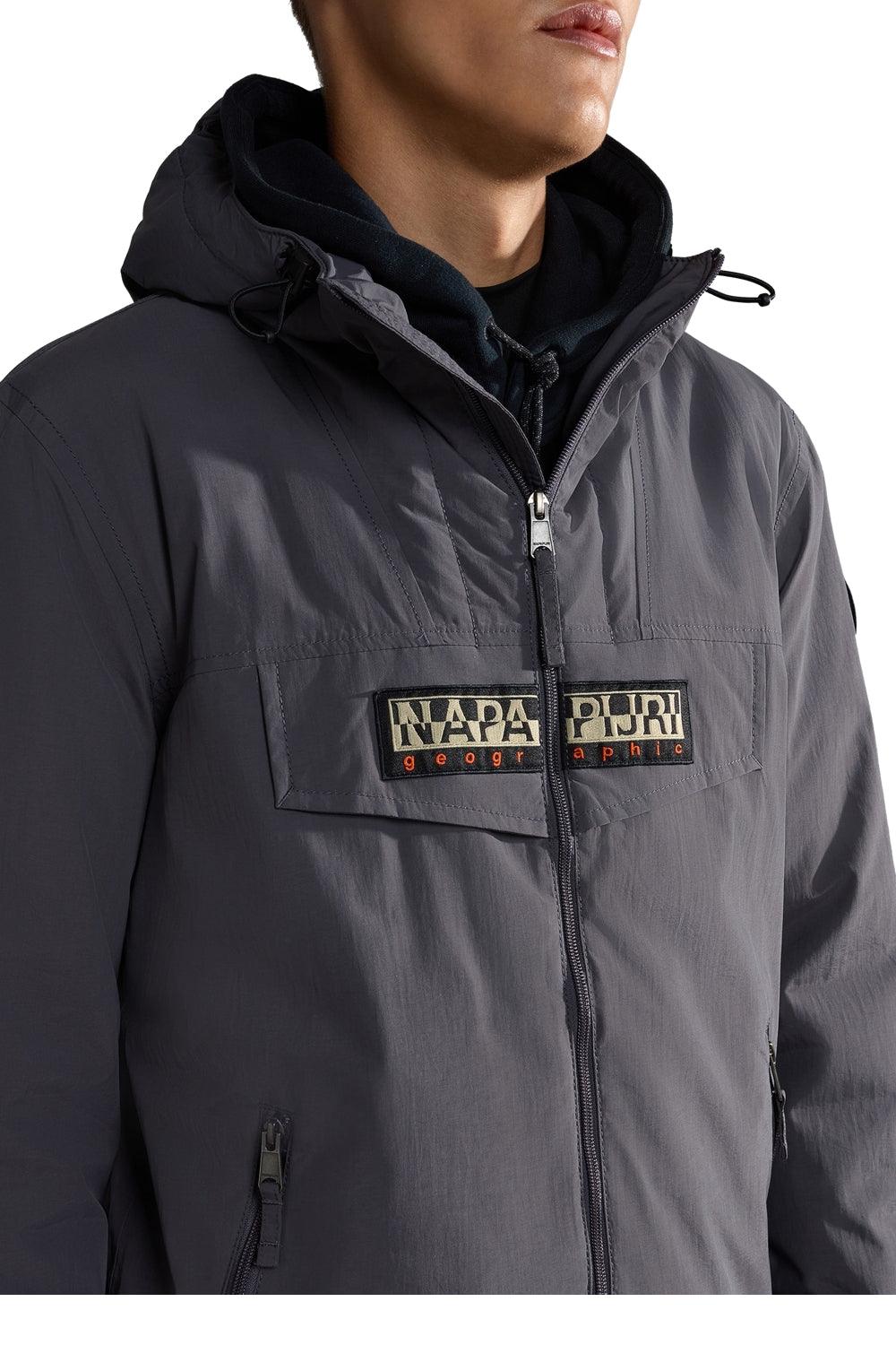 Napapijri Rainforest Open Wi Dark Grey Solid Mont | Milagron