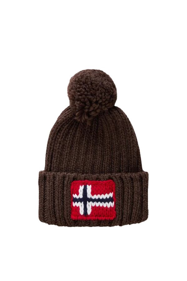Semiury Beanie / Ponponlu Kahverengi Bere