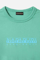 Napapijri-Short Sleeve T-Shirt Box Green Spruce-T-Shirts-5-Milagron.com