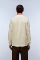 Napapijri-Tee Long-sleeve T-shirt / Beyaz Erkek T-shirt-T-Shirts-5-Milagron.com