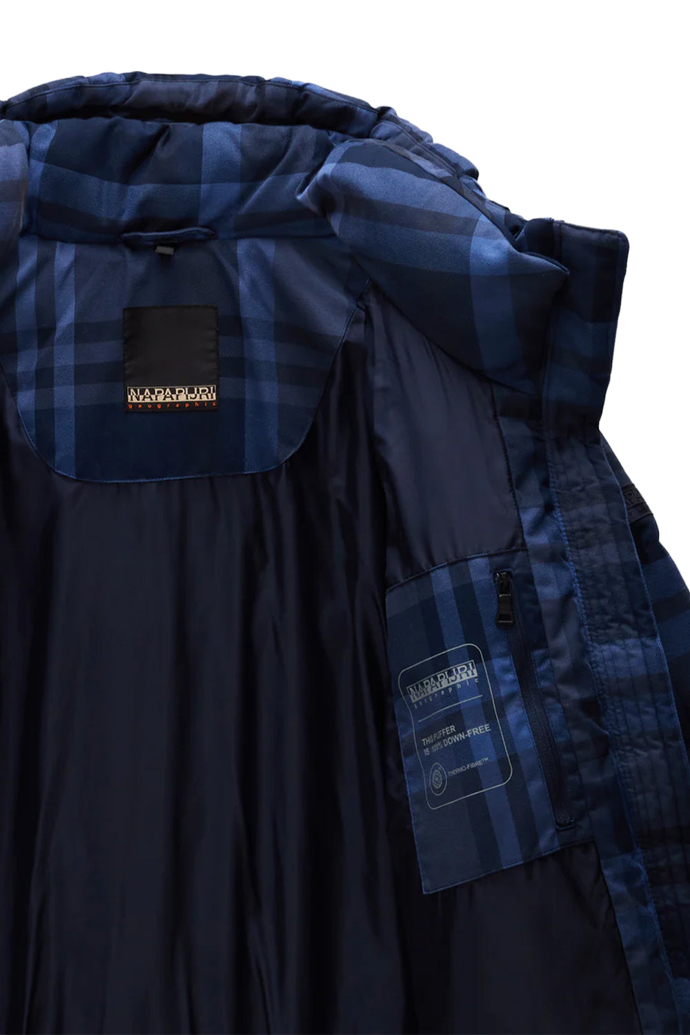 Napapijri-Napapijri ThermoFibre® Glane Check Puffer CORDURA® Jacket Ekoseli Lavicert Kadın Mont-Mont-10-Milagron.com