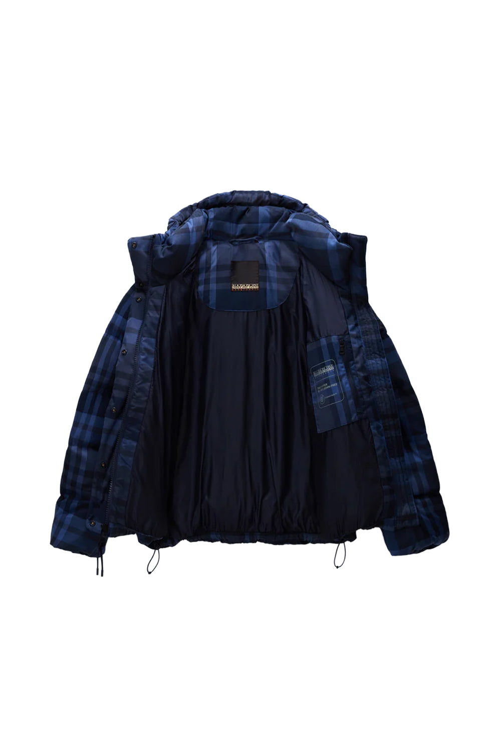 Napapijri-Napapijri ThermoFibre® Glane Check Puffer CORDURA® Jacket Ekoseli Lavicert Kadın Mont-Mont-3-Milagron.com