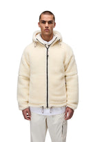 Napapijri-Tires Full-Zip Fleece Erkek Peluş Fermuarlı Beyaz Mont-Mont-5-Milagron.com