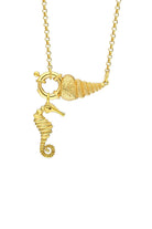 Nayra Jewelry-Shell We Dance Sea Horse Kolye-Kolye-1-Milagron.com